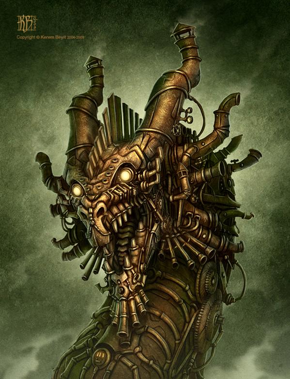 Steampunk
 Dragon by kerembeyit photoshop resource collected by psd-dude.com from deviantart