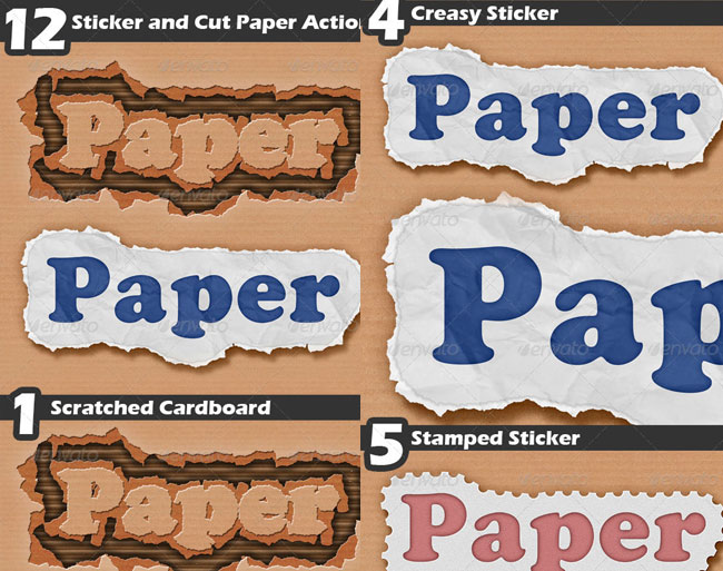 Sticker and Cut Paperand Photoshop Creator