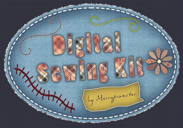 Digital Sewing Kit by merrypranxter photoshop resource collected by psd-dude.com from deviantart