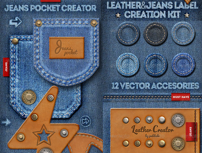 stitched jeans denim photoshop action free download