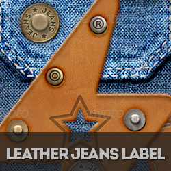 <span class='searchHighlight'>Stitched</span> Leather Jeans Label Photoshop Creation Kit psd-dude.com Resources