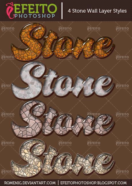 Polished Stone Photoshop Styles