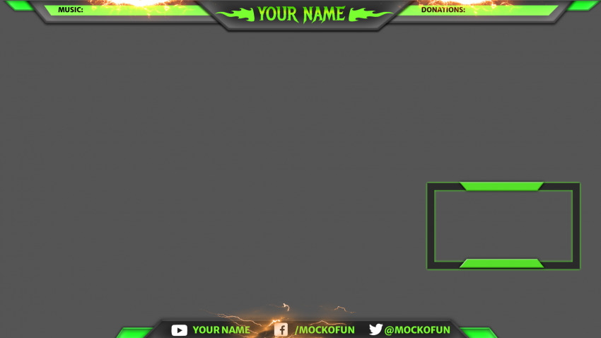 Free Stream Overlay Template - MockoFUN