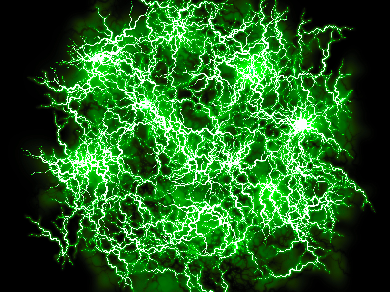 Green Lightning Background For Streaming Live