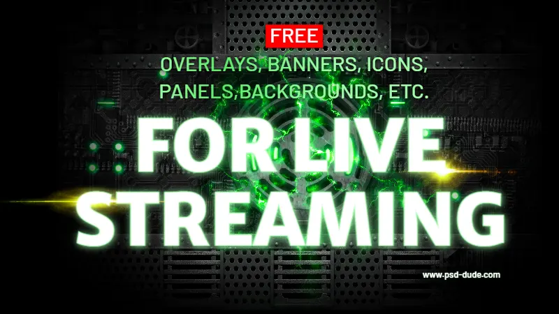 Stream Overlays psd-dude.com Resources