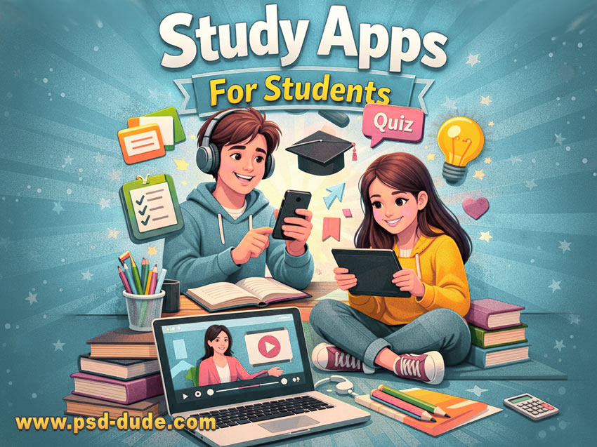 Study Apps For Students psd-dude.com Resources