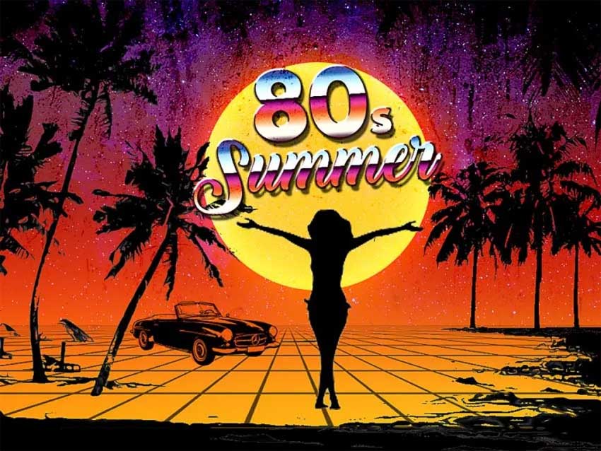 80s Summer Poster in Photoshop