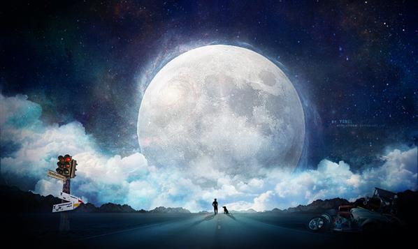 Harvest Moon Photo Manipulation