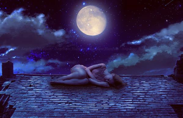 Moon Sleep Photo Manipulation