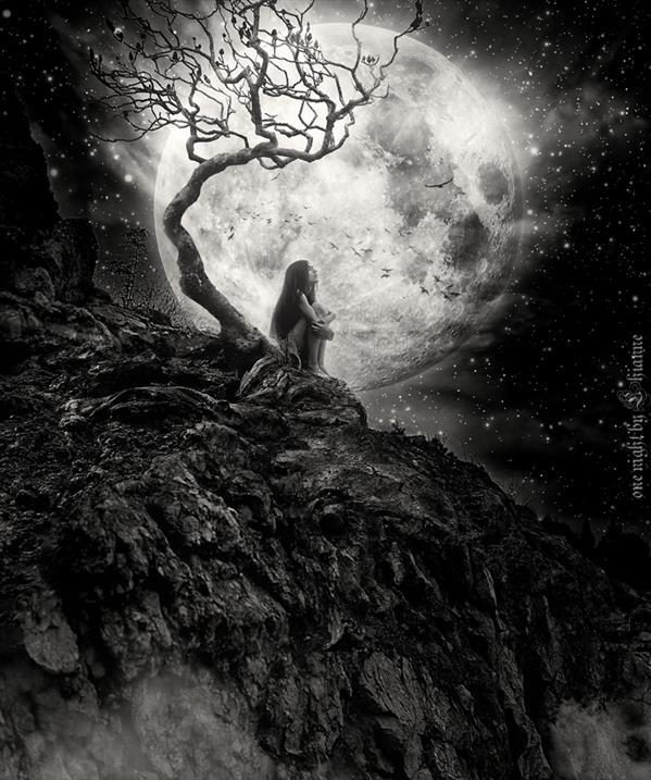 Super Moon Night Photo Manipulation