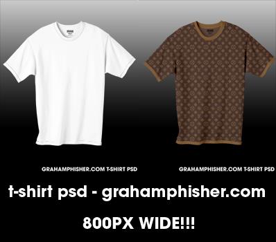 TShirt PSD by GrahamPhisherDotCom photoshop resource collected by psd-dude.com from deviantart