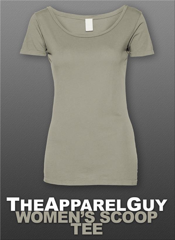 Womens Scoop Tee Mockup