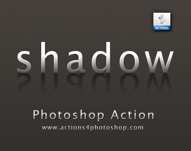Text Shadow Photoshop Action