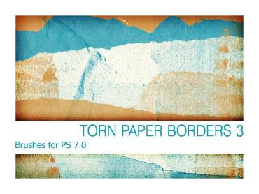 Torn Paper Borders 3 PS 70 by Pfefferminzchen photoshop resource collected by psd-dude.com from deviantart