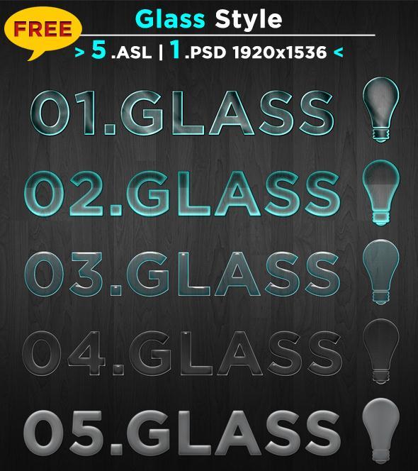 Glass Style Photoshop - Free