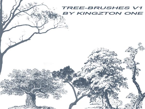 TreeBrushes
 V1 by King-Billy photoshop resource collected by psd-dude.com from deviantart