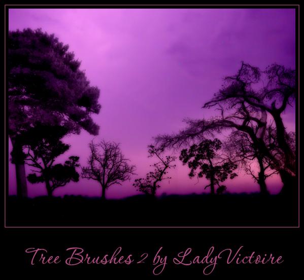 Tree
 Brushes 2 by LadyVictoire-Brushes photoshop resource collected by psd-dude.com from deviantart