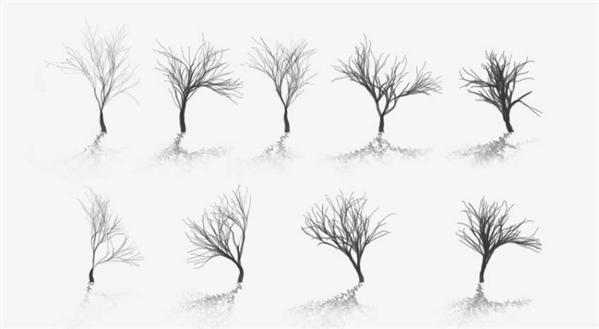 Tree
 Brushes First Sample by al-pa-vi photoshop resource collected by psd-dude.com from deviantart