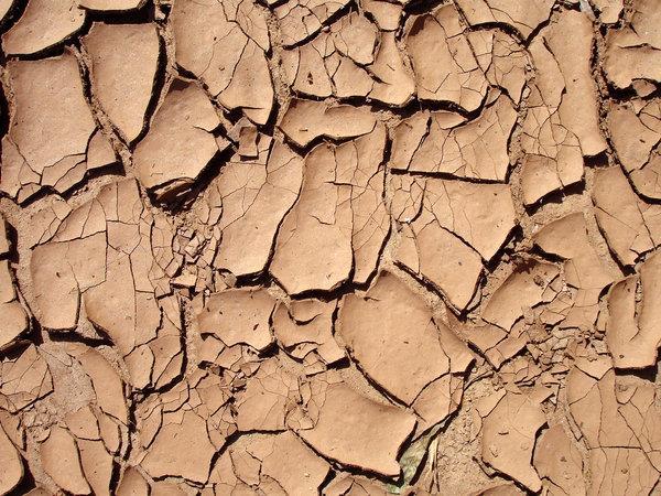 Cracked Red Clay Wall Texture