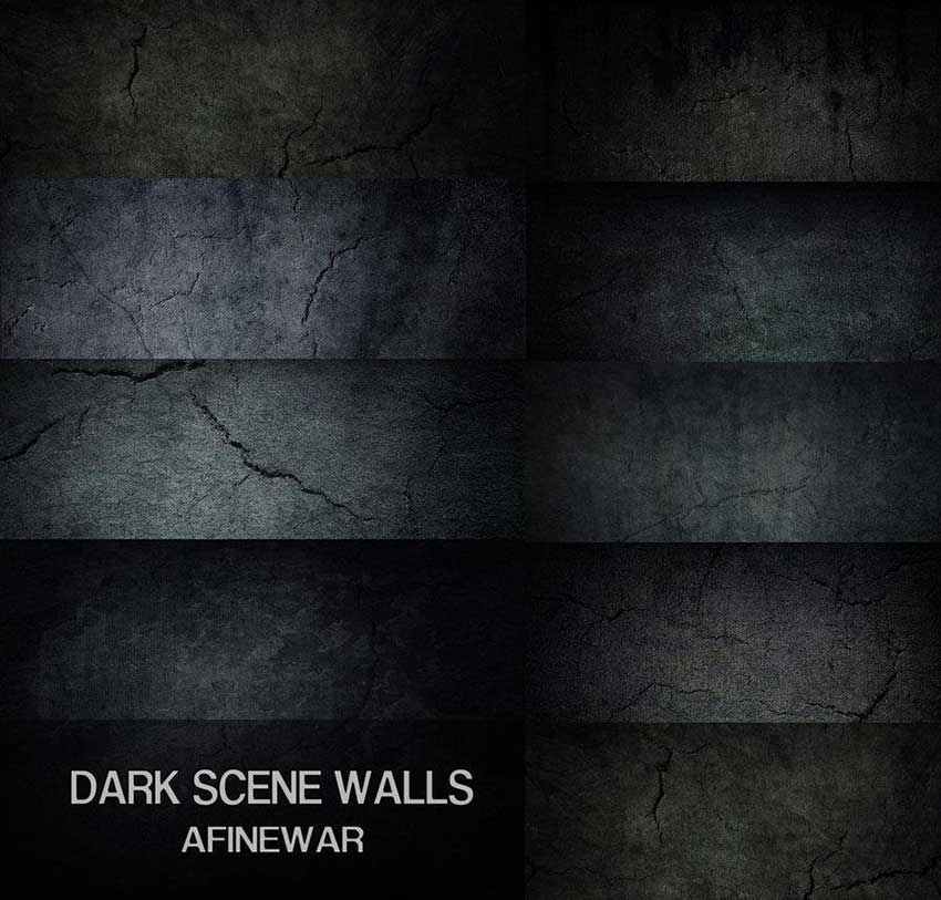 Dark City Walls Free Background Pack