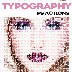 Typography Portrait Photoshop Actions and Tutorials psd-dude.com Resources