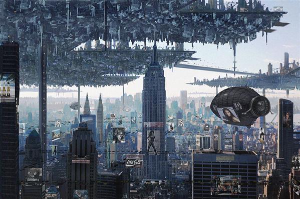 Urban City of Future Photo Manipulation