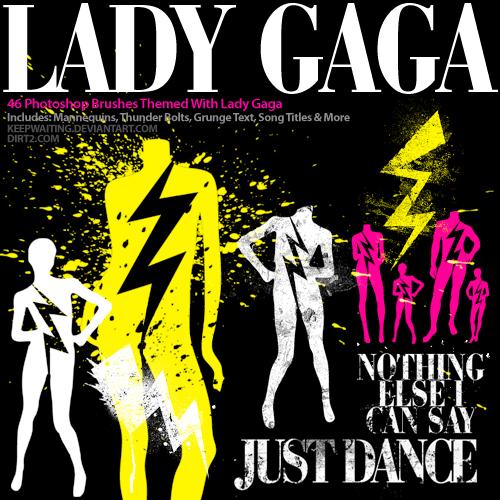 Lady
Gaga Photoshop Brushes by KeepWaiting photoshop resource collected by psd-dude.com from deviantart