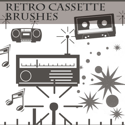 Retro
Cassette Brushes by KeepWaiting photoshop resource collected by psd-dude.com from deviantart