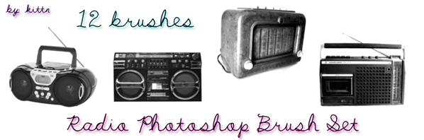 Radio
BoomBox Brushes by punkdoutkittn photoshop resource collected by psd-dude.com from deviantart