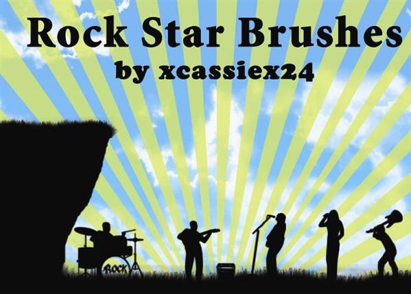 Rock
Star Brushes by xCassiex24 photoshop resource collected by psd-dude.com from deviantart