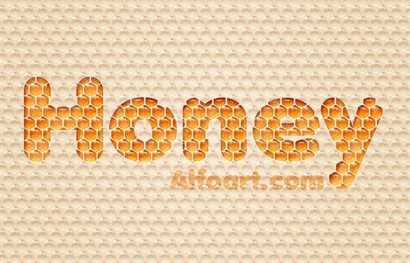 Sweet Honeycomb Text Effect in Photoshop