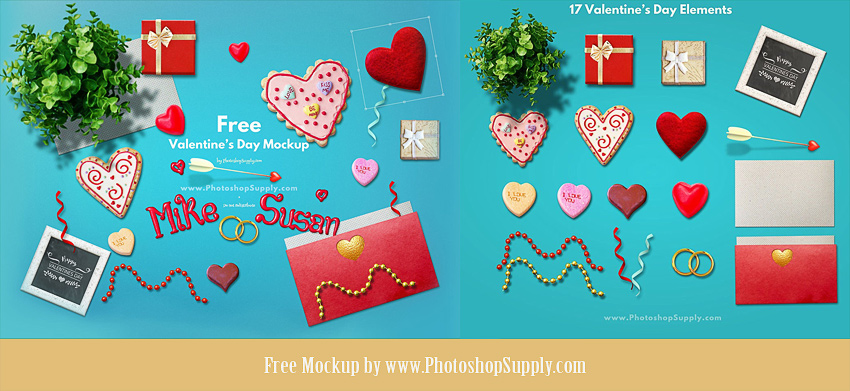 Valentine's Day Mockup (FREE)