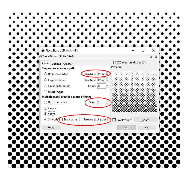 Halftone Vector Pattern