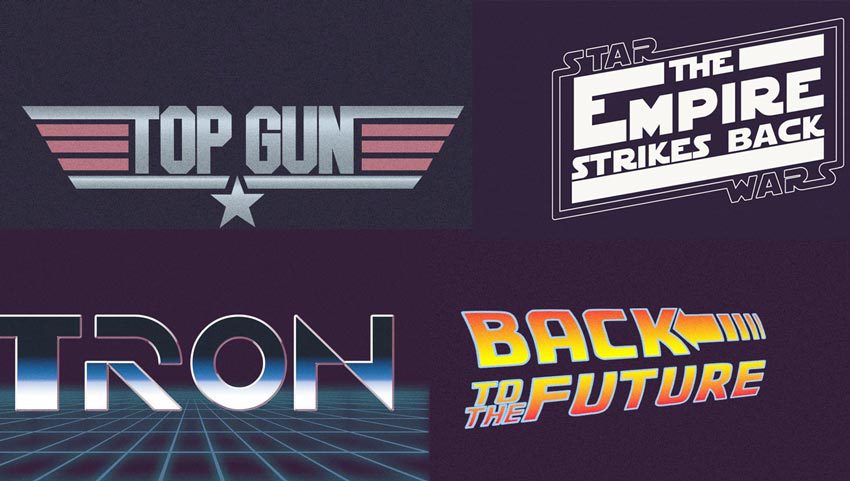 80s Font Text Effects