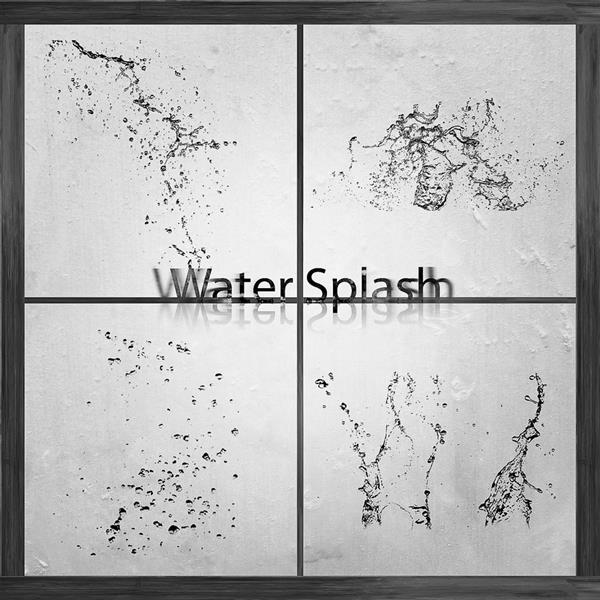 Water Splash Brushes by Serkenil photoshop resource collected by psd-dude.com from deviantart