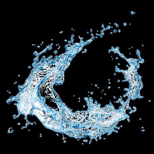 Water Splashes PNG Cutout Texture