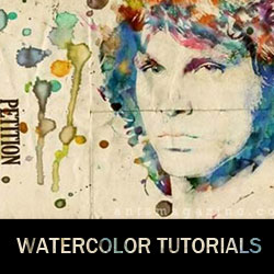 16 <span class='searchHighlight'>Watercolor</span> Photoshop Tutorials psd-dude.com Resources