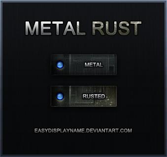 Metal
 Rust by easydisplayname photoshop resource collected by psd-dude.com from deviantart