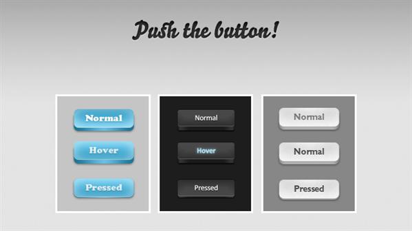 Push
 the button PSD by emey87 photoshop resource collected by psd-dude.com from deviantart