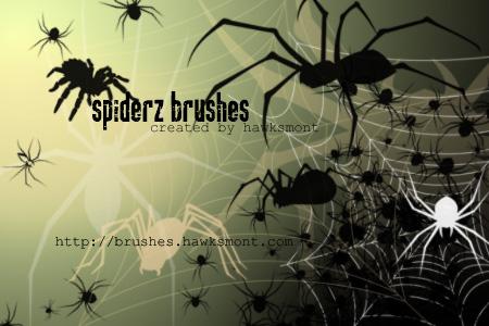 Halloween Spider Brushes For Photoshop