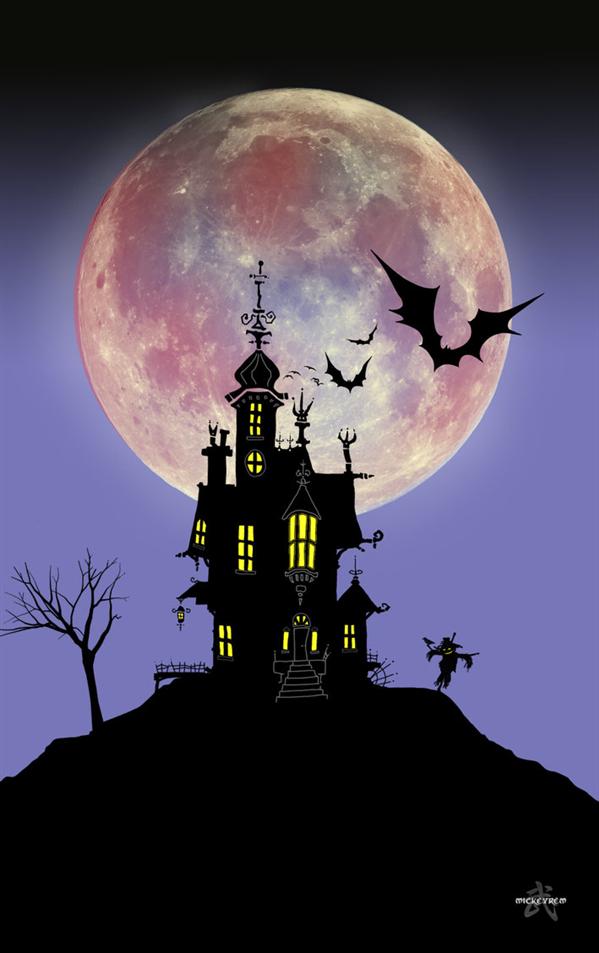 Halloween Spooky House Brush For Photoshop