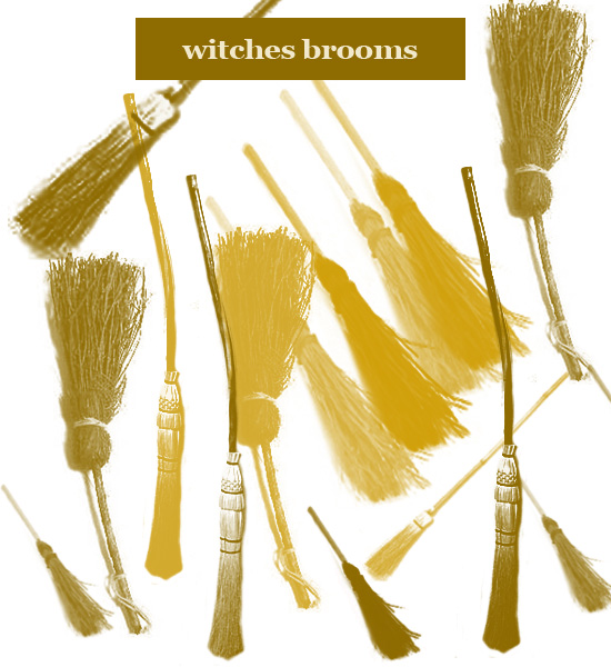 Witch Broom Brushes For Photoshop