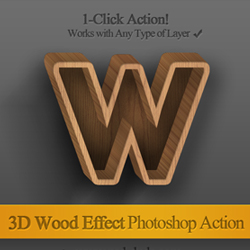 3D <span class='searchHighlight'>Wood</span> Text Photoshop Free Action psd-dude.com Resources