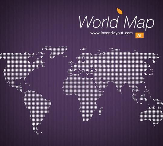 World Map Vector AI Format