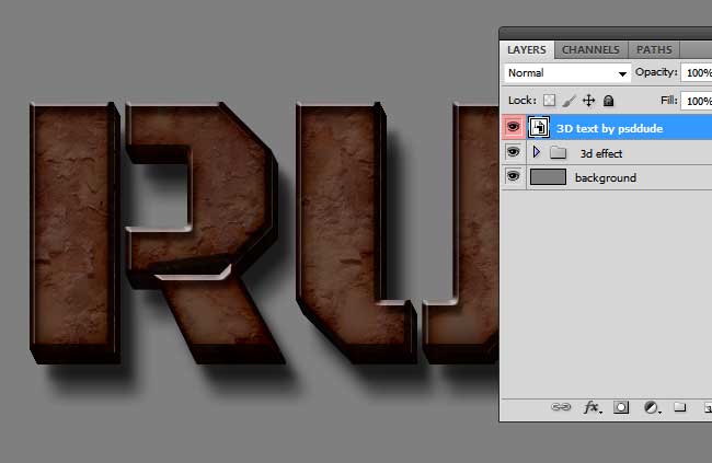 Rusty Text Photoshop Tutorial