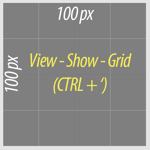 Photoshop Canvas Guide Grid