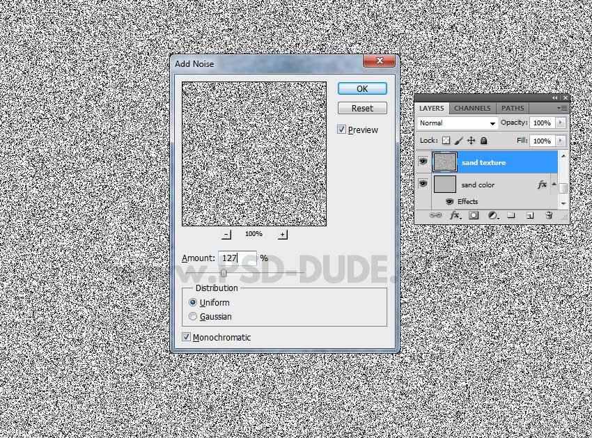 add noise Photoshop