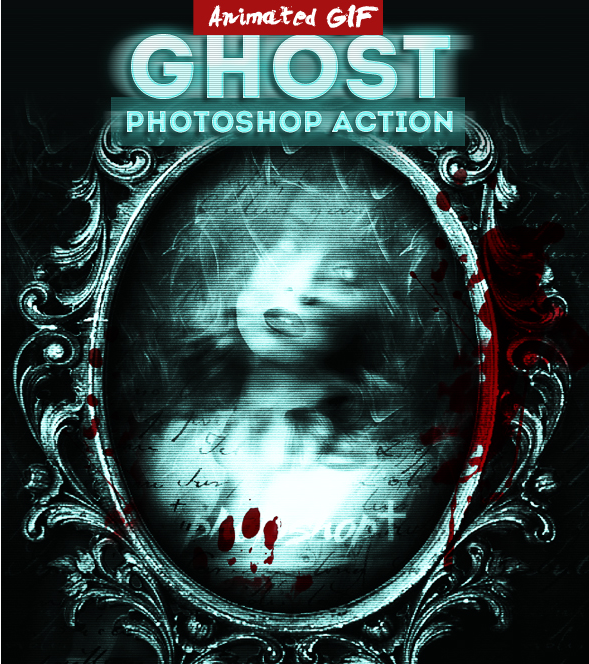 Halloween Ghost Animated Photoshop Action