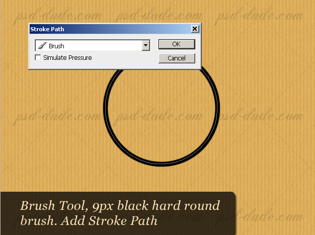 Stroke Path to Make a Circle in Photoshop