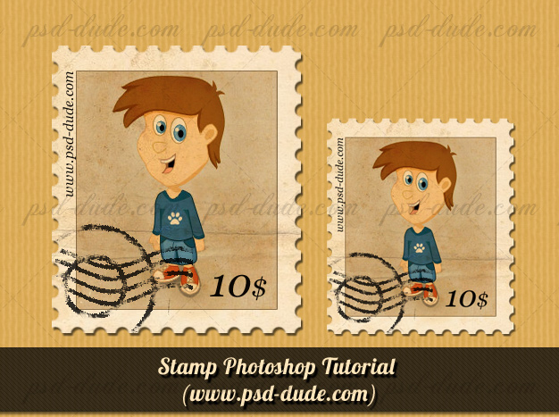 Photoshop Stamp Effect Tutorial